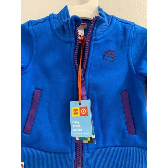 NEWBORN LEGO X TARGET - TRACK JACKET - BLUE AND PURPLE - NEW WITH TAGS - Picture 4 of 7